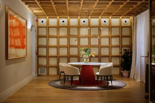 Χώρος καθιστικού στο Eunice Hotel Gastronómico