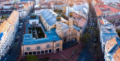Výhľad na mesto Budapešť alebo výhľad na mesto priamo z apartmánu
