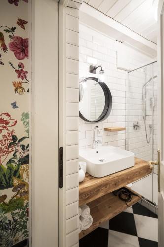 Salle de bains dans l'établissement Bogen bistro & apartments