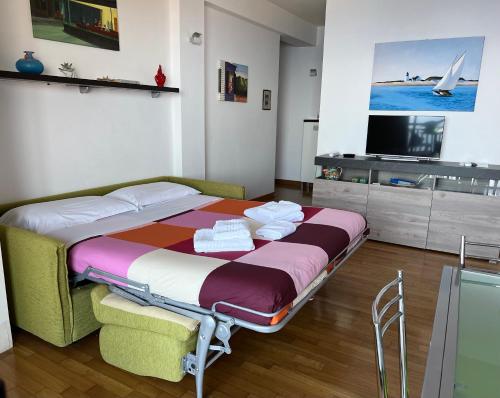 Postel nebo postele na pokoji v ubytování Chez Marie