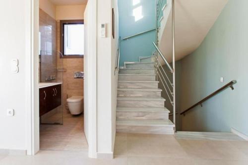 Ένα μπάνιο στο Luxury Rikas Villa - private pool