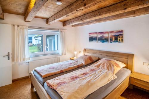 Cama o camas de una habitación en Ferienhaus Felicia EG
