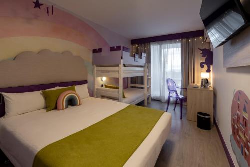 Postel nebo postele na pokoji v ubytování Hotel Magic Fantasy