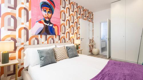 Katil atau katil-katil dalam bilik di Skyline Lofts by LovelyStay