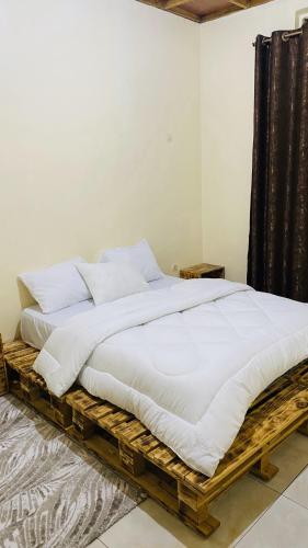 Ein Bett oder Betten in einem Zimmer der Unterkunft Casa de la Luna