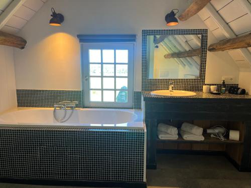 Koupelna v ubytování B&B Het Stille Genoegen