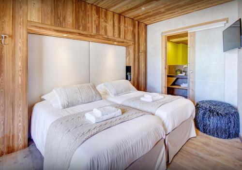 Cama o camas de una habitación en Chalet Caramel - Les Congères