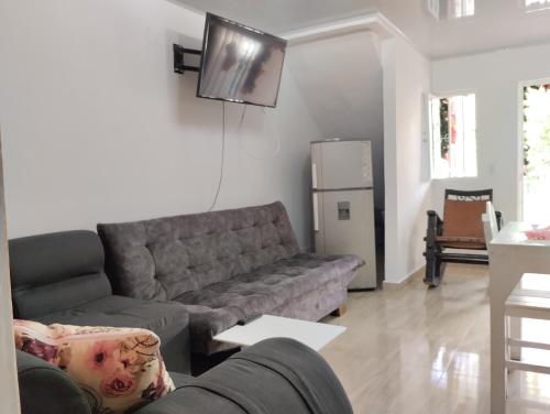 Habitación en apartahotel Sarita Salentoにあるシーティングエリア