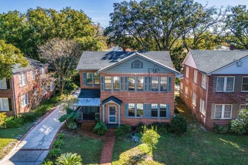 an aerial view of a brick house at Best Location In San Marco! Walkable shopping&fun! in Jacksonville