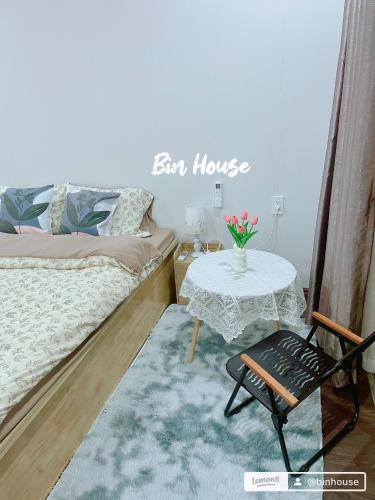 Posezení v ubytování Bin House - Mộc Châu