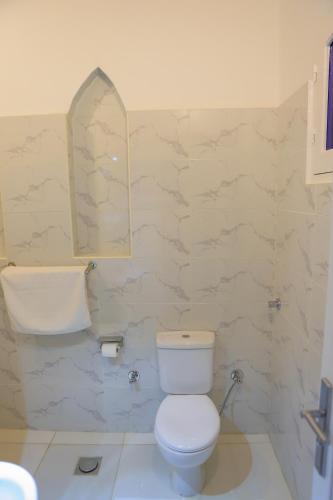 a bathroom with a toilet and a sink at El Hanna Valley View in Luxor