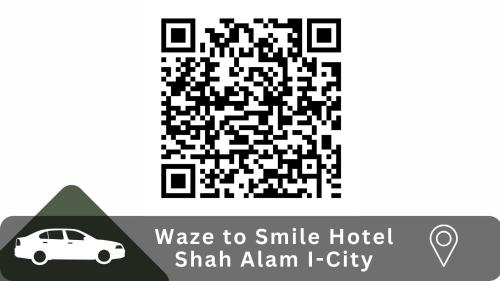 a puzzle game with a car in the middle at Smile Hotel Shah Alam ICity in Shah Alam