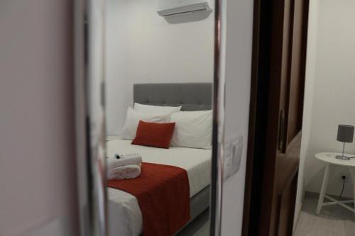 Ein Bett oder Betten in einem Zimmer der Unterkunft Casa da Alagoa