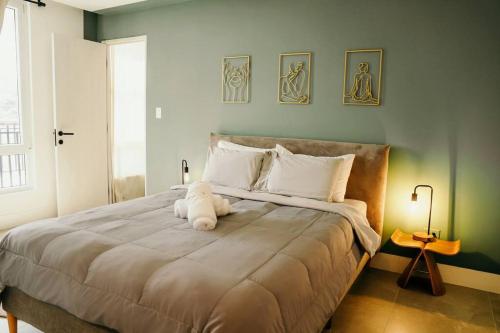 Postel nebo postele na pokoji v ubytování LUXURY Apartment in BLUE Playa Venao D-32