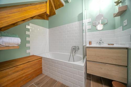 Koupelna v ubytování Bungalow Ti Coco