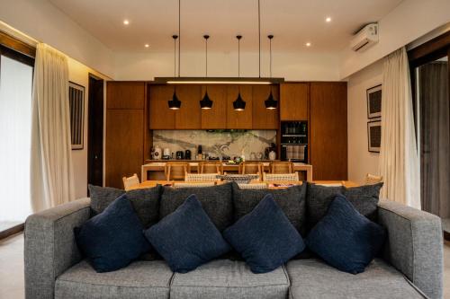 Posezení v ubytování Villa Leceni Canggu by Nakula