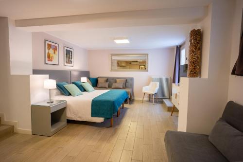 Posteľ alebo postele v izbe v ubytovaní B&B Villa Rosa