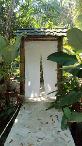 Un jardín fuera de hijau