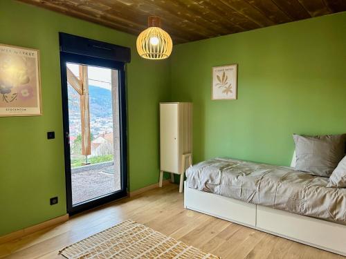 Postel nebo postele na pokoji v ubytování Chalet PRALIN