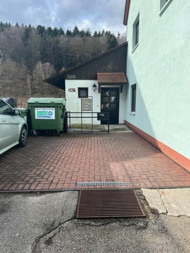 a parking lot in front of a building at Herrenalber in Bad Herrenalb