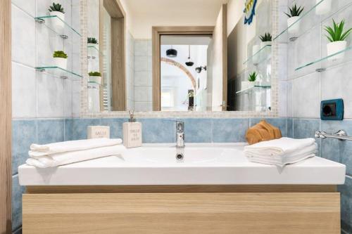 Koupelna v ubytování Casa “Oasi del mare”