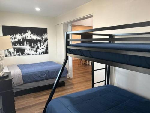 een slaapkamer met 2 stapelbedden en een schilderij aan de muur bij King Resort in Branson