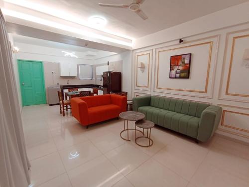 Χώρος καθιστικού στο Charvi Reemz, Anjuna, Starco Junction, Goa