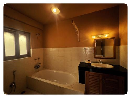 Koupelna v ubytování Hotel Jigmeling