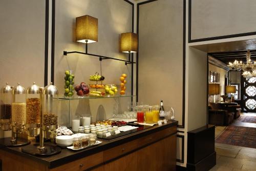 a buffet in a hotel with food and drinks at Aqua Palace in Venice