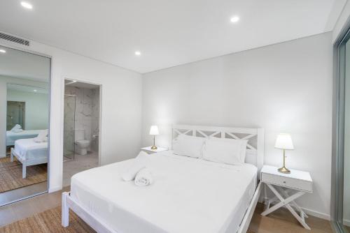 Cama o camas de una habitación en Ridgewaters Retreat