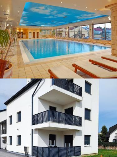 Πισίνα στο ή κοντά στο Apartman Batuda,CENTAR, FREE MINI-ZOO, FREE WELLNESS,SAUNA,SWIMMINGPOOL located in near hotel spa close to apartment-ALL INCLUSIVE-IZDAVANJE R1 RAČUNA