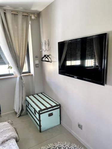 Televisyen dan/atau pusat hiburan di Studio "Le Cocon" proche Colmar - Free Parking & Wifi