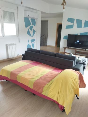 TV a/nebo společenská místnost v ubytování Ático Entero con Habitación en Corella