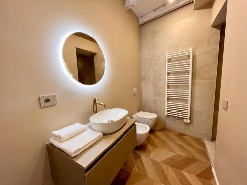 Koupelna v ubytování LaMeCa Bergamo