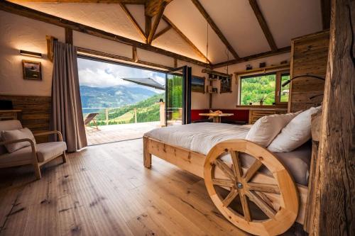Paisaje cerca de este chalet de montaña