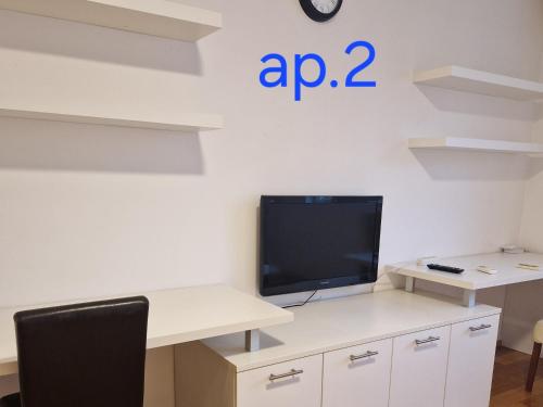 Η κουζίνα ή μικρή κουζίνα στο Candy apartments