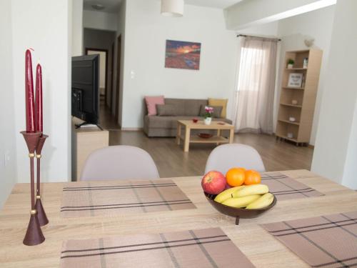 Posezení v ubytování Brand New Apartment in Ialyssos
