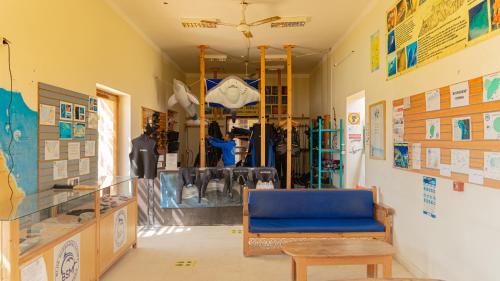 Ein Sitzbereich in der Unterkunft Gemma Resort