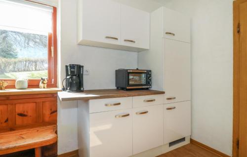 Kuchyň nebo kuchyňský kout v ubytování Ferienwohnung In Irschen