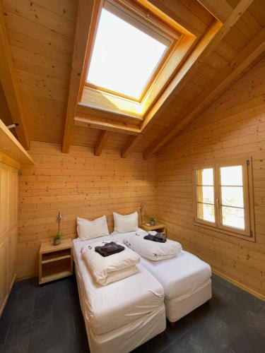 Postel nebo postele na pokoji v ubytování Haus Sapporo