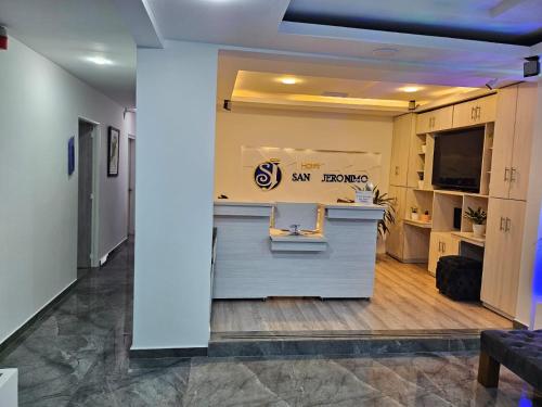 Dapur atau dapur kecil di Hotel San Jeronimo Armenia