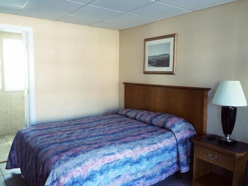 Säng eller sängar i ett rum på Hershey Motel
