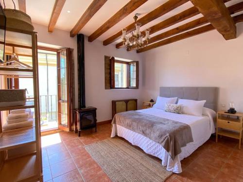 a bedroom with a large bed in a room at Casa Chuchi in Ampuero
