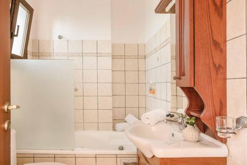 Koupelna v ubytování Villa Theodoros