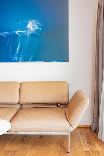 Χώρος καθιστικού στο Luxus-Apartments direkt am Attersee