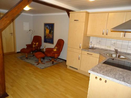 Η κουζίνα ή μικρή κουζίνα στο Gästezimmer & Appartement