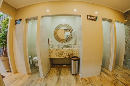 Koupelna v ubytování Hotel Yvera Cataratas