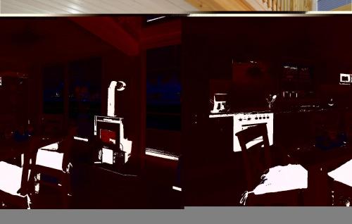 Una televisión o centro de entretenimiento en Beach Front Home In Zerpenschleuse