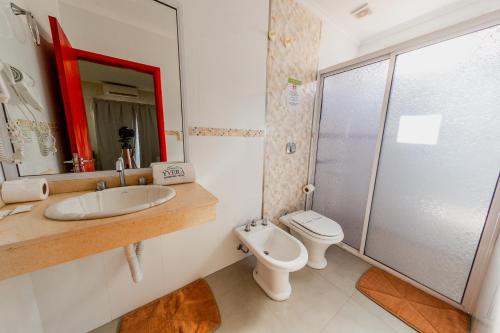 Koupelna v ubytování Hotel Yvera Cataratas