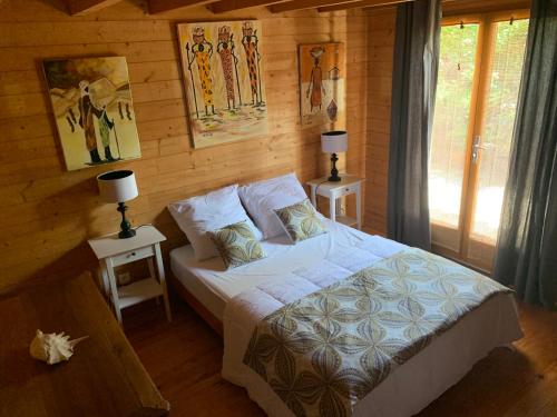 Ένα ή περισσότερα κρεβάτια σε δωμάτιο στο Magnifique villa à 3 mn de l'ocean